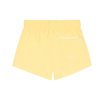 boys soleil yellow panelled boardie