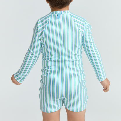 unisex tamarin stripe rashguard one piece