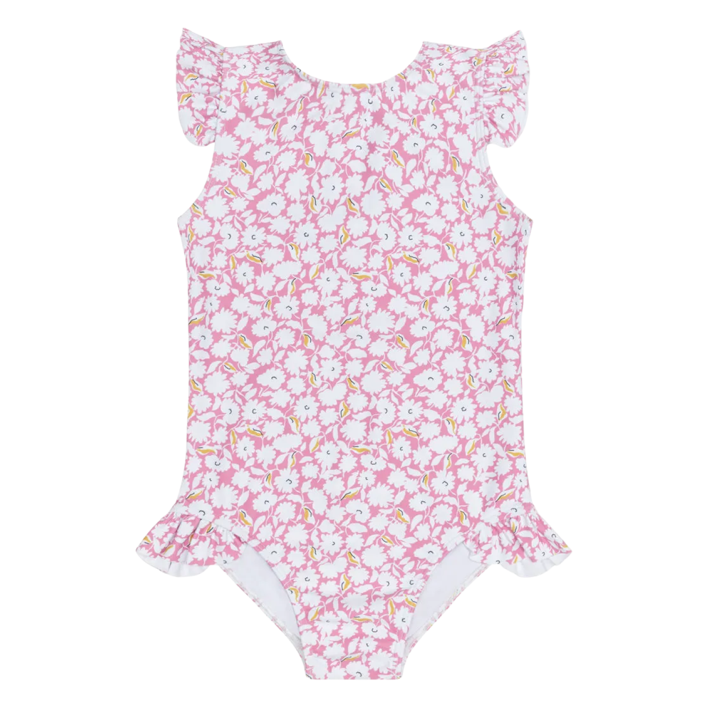 girls blush bloom ruffle cap sleeve one piece