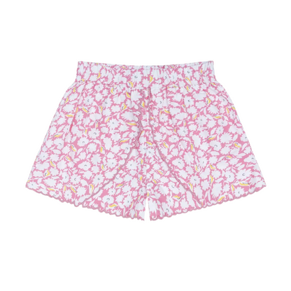 girls blush bloom scalloped short