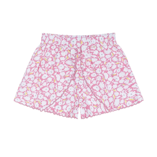 girls blush bloom scalloped short