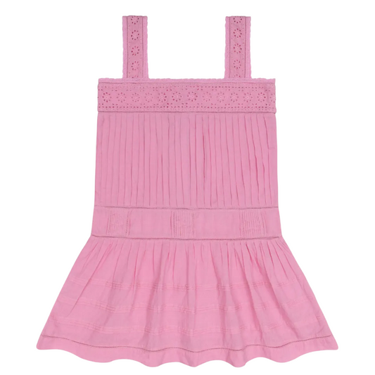 girls blush drop waist dress