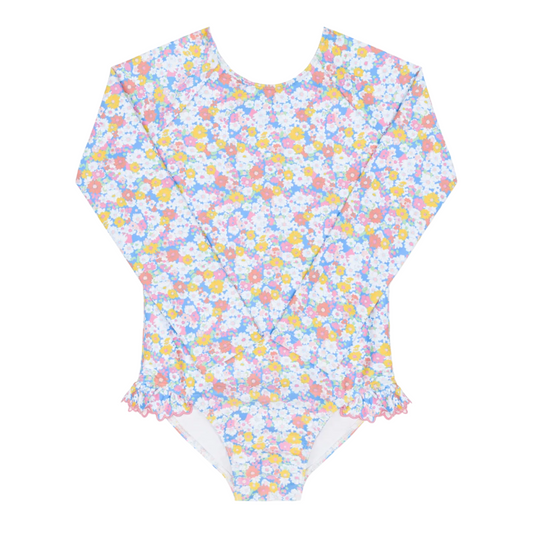 girls jasmine blossom rashguard one piece