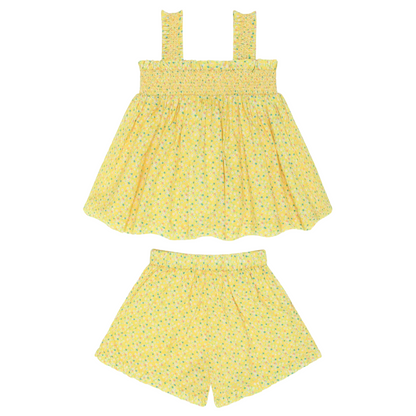 girls petite fleur top and short set