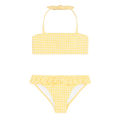 girls soleil gingham halter bikini