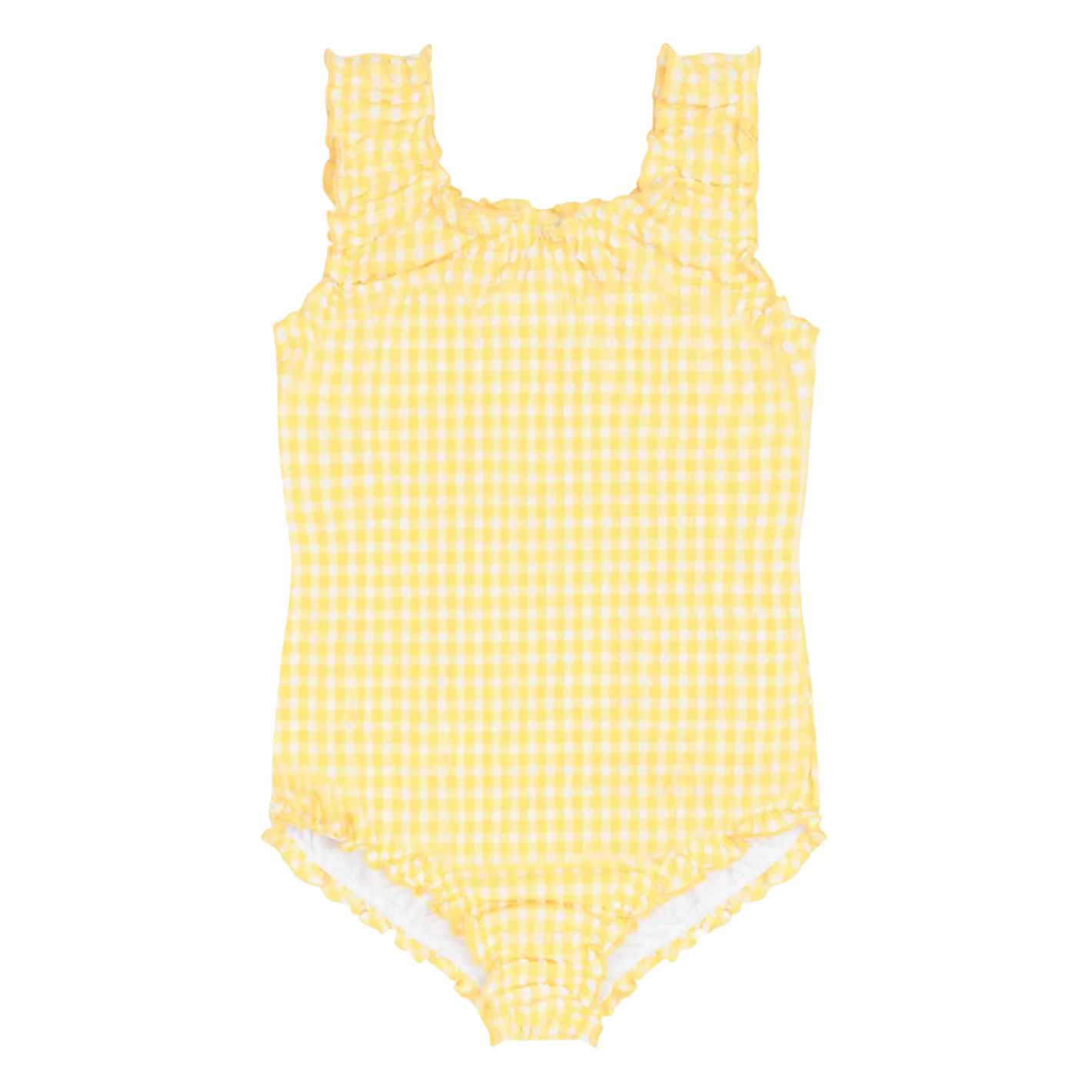 girls soleil gingham scoop neck one piece