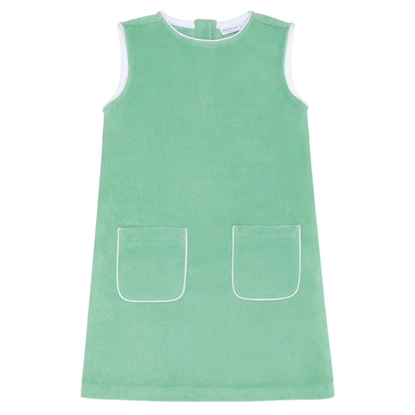 girls gustavia green french terry simple dress