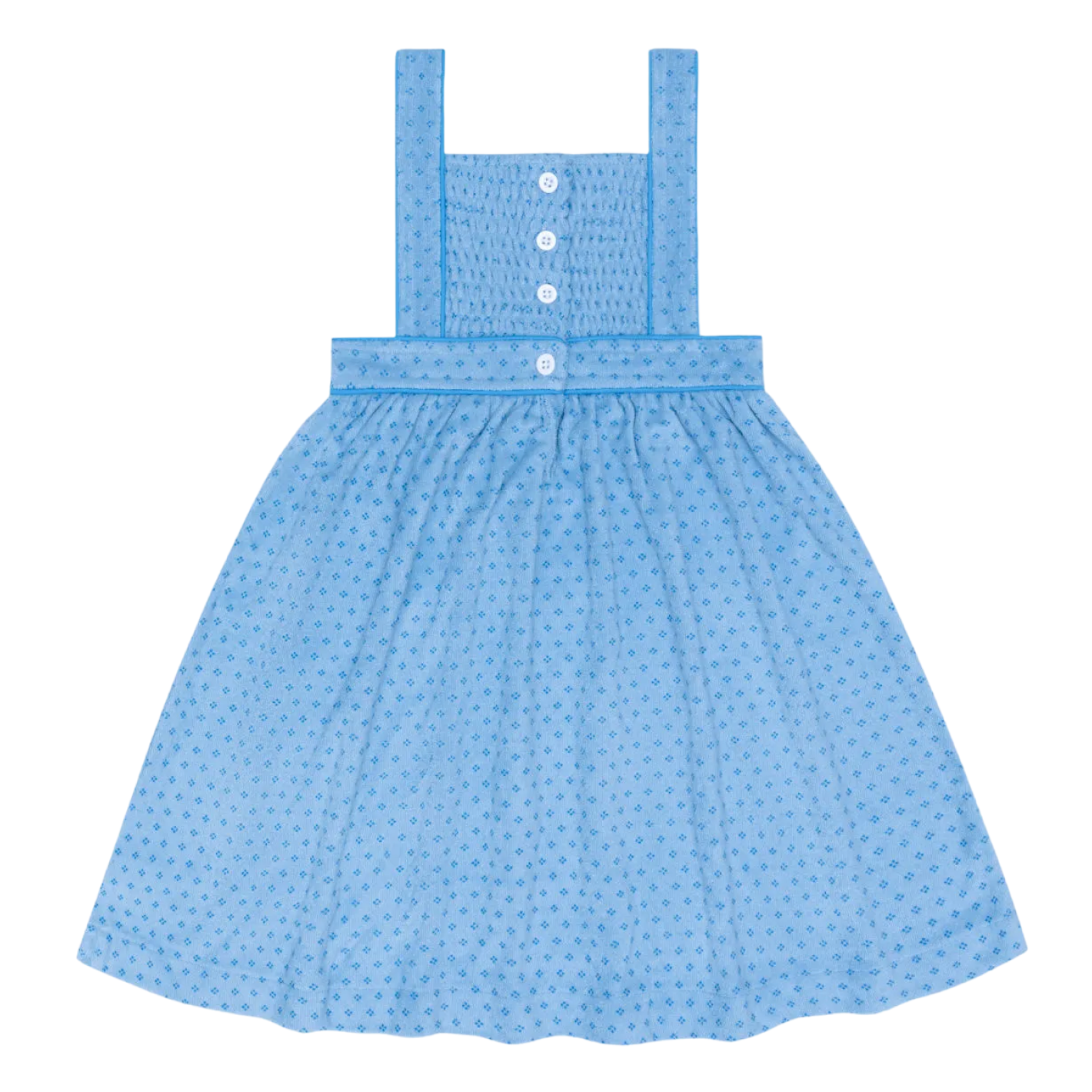 girls le marin dot french terry bib dress