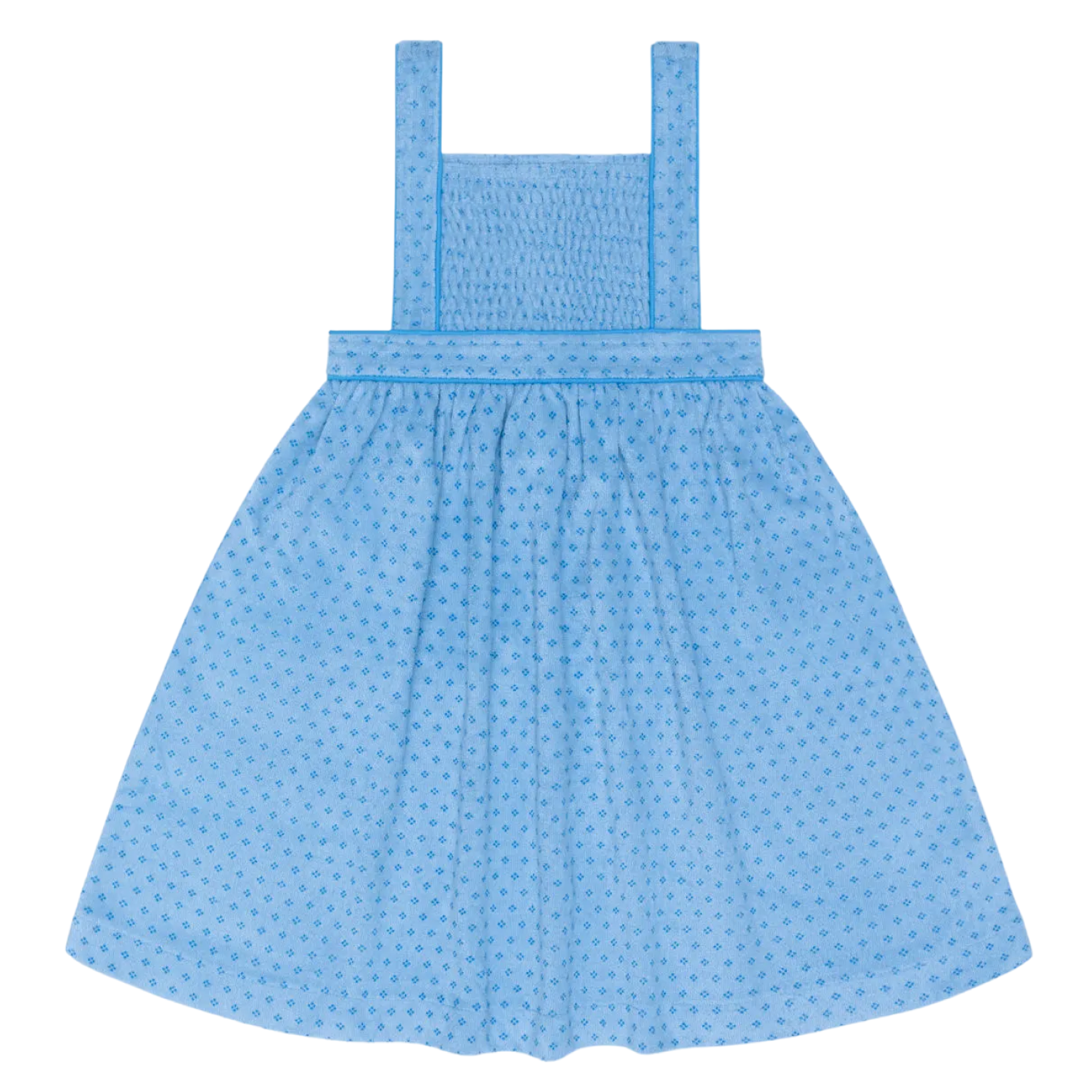 girls le marin dot french terry bib dress
