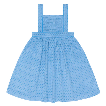 girls le marin dot french terry bib dress