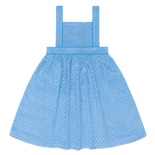 girls le marin dot french terry bib dress