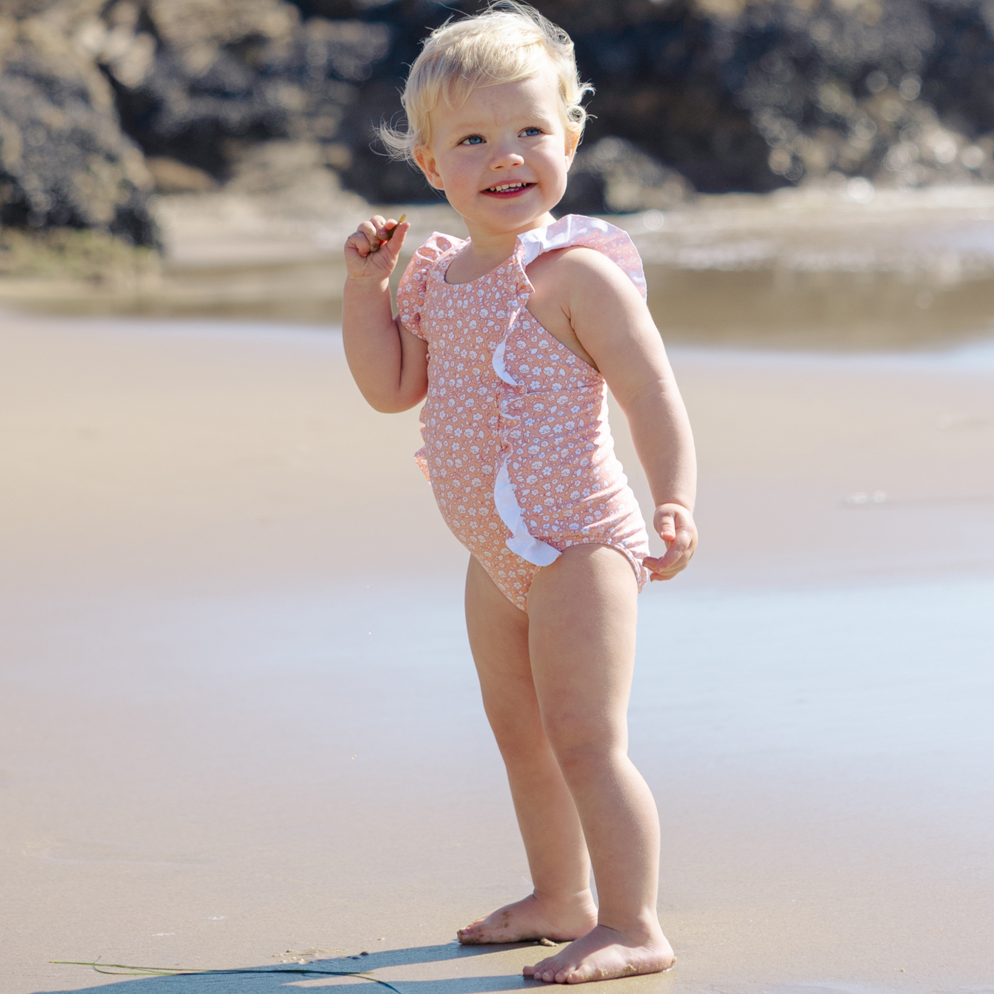 girls melone floral ruffle one piece