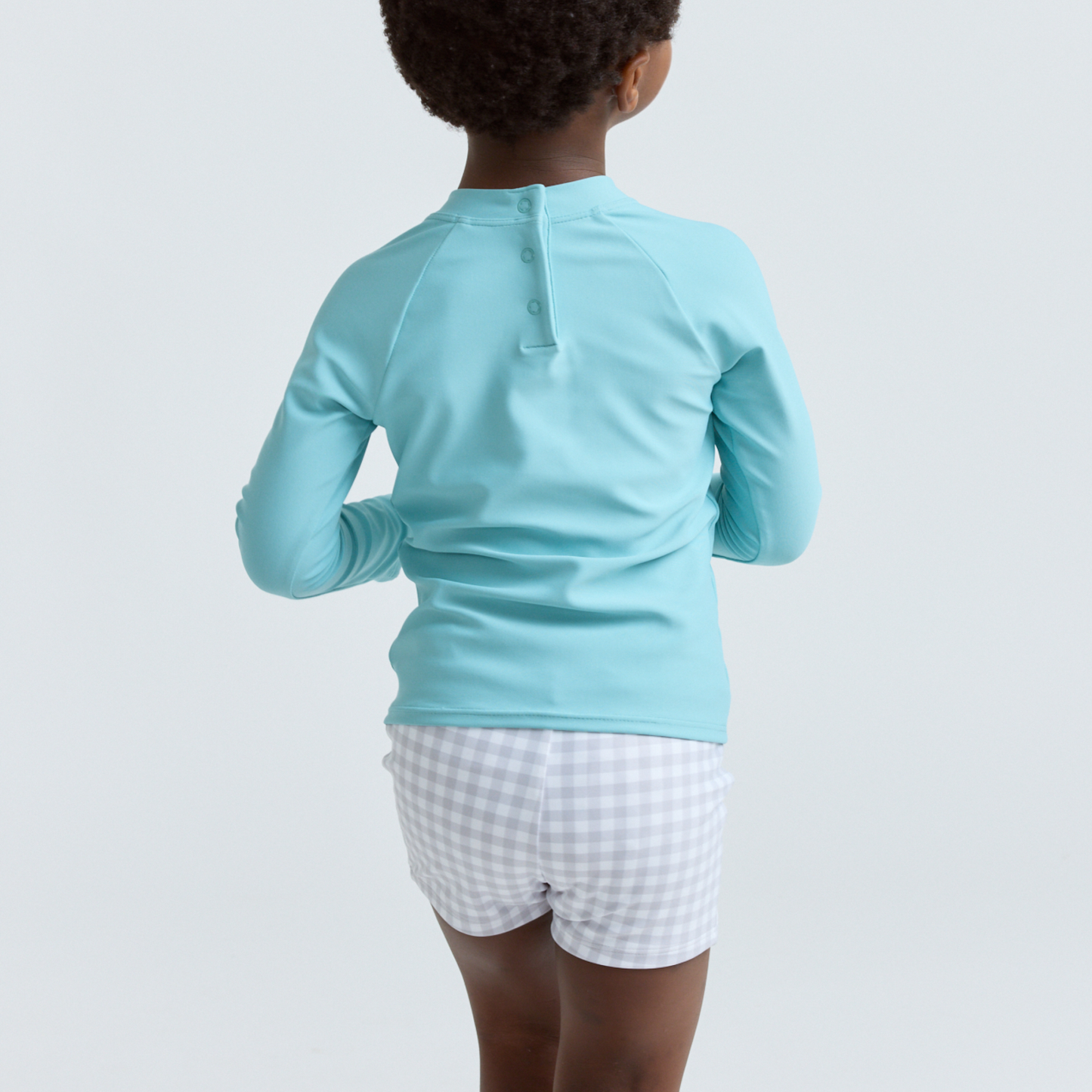 boys dove grey gingham brief