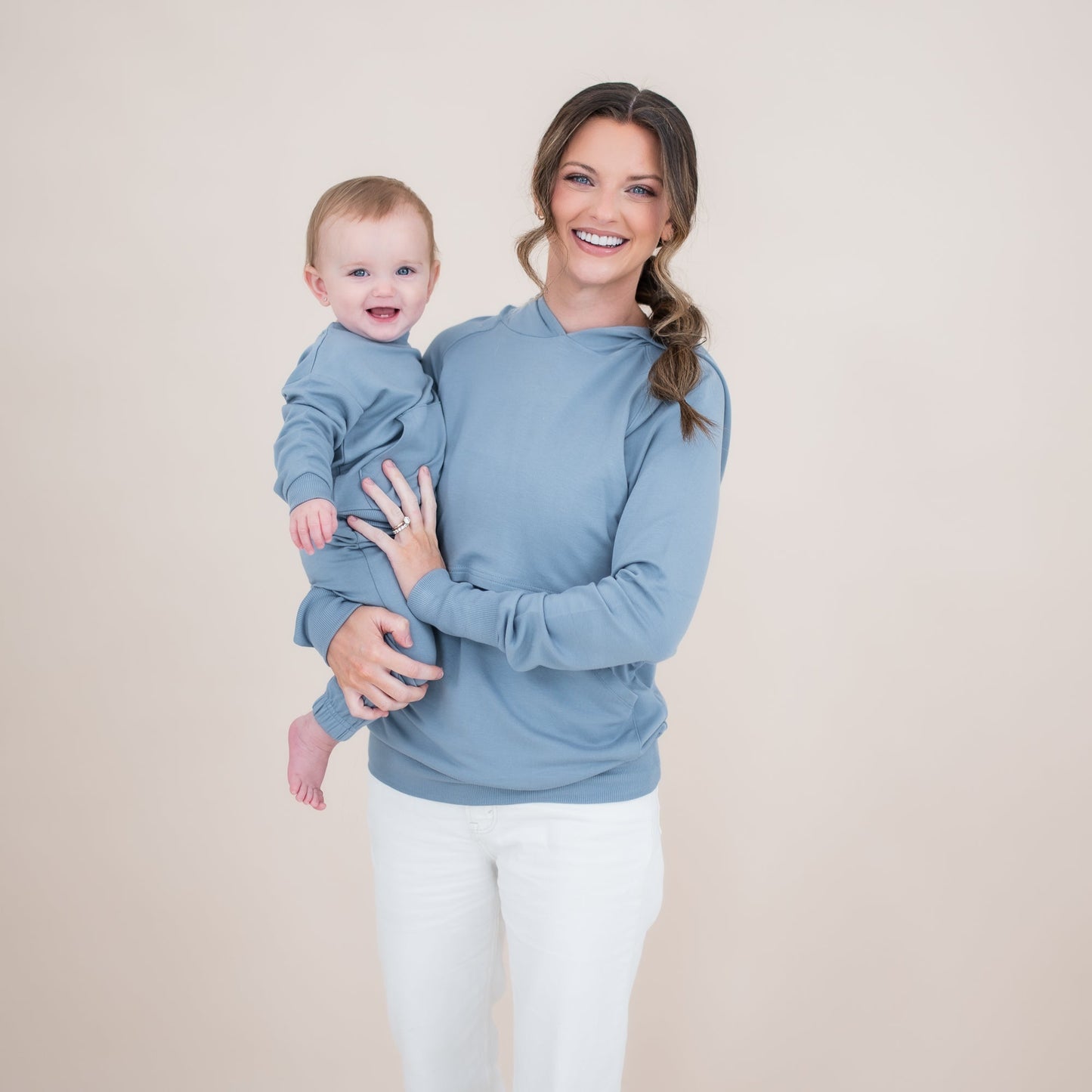 Women's French Terry Nursing Hoodie in Slate