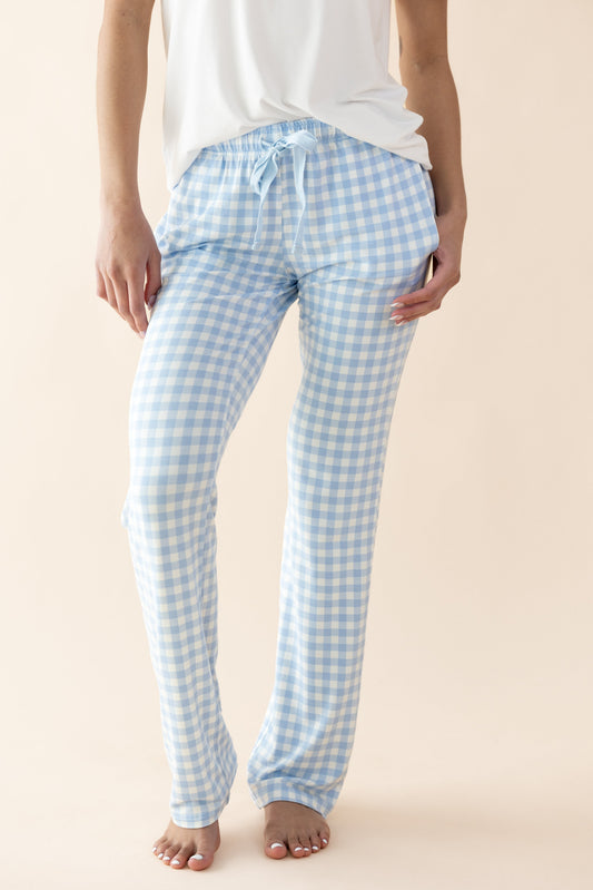 Women's Lounge Pants in Gingham Breeze