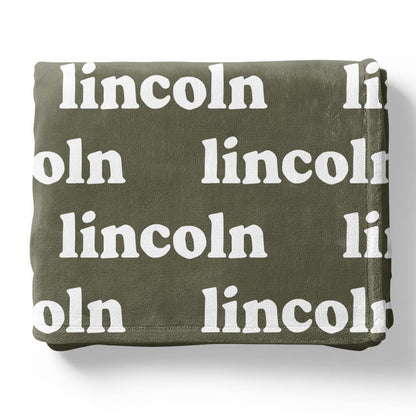 Botanicals Personalized Color Blanket