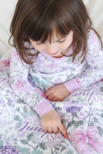 Personalized Kids Blanket | Lavender Lullaby