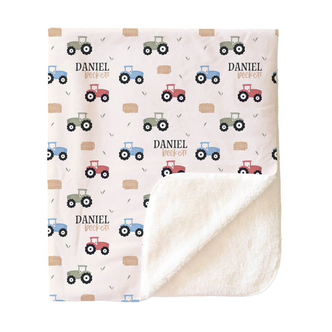 Little Farmer Personalized Kids Blanket