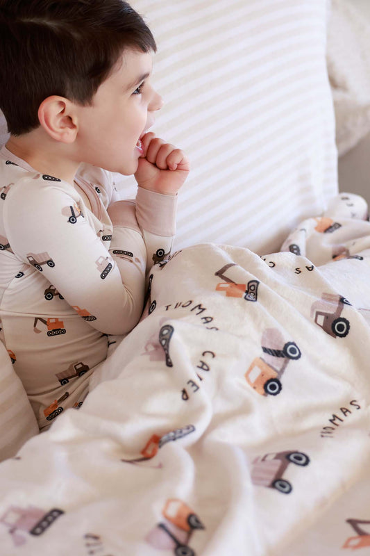 Personalized Kids Blanket | Little Builder
