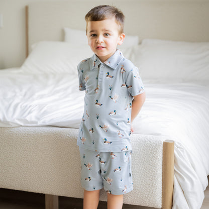 Drawstring Short in Mallard Duck