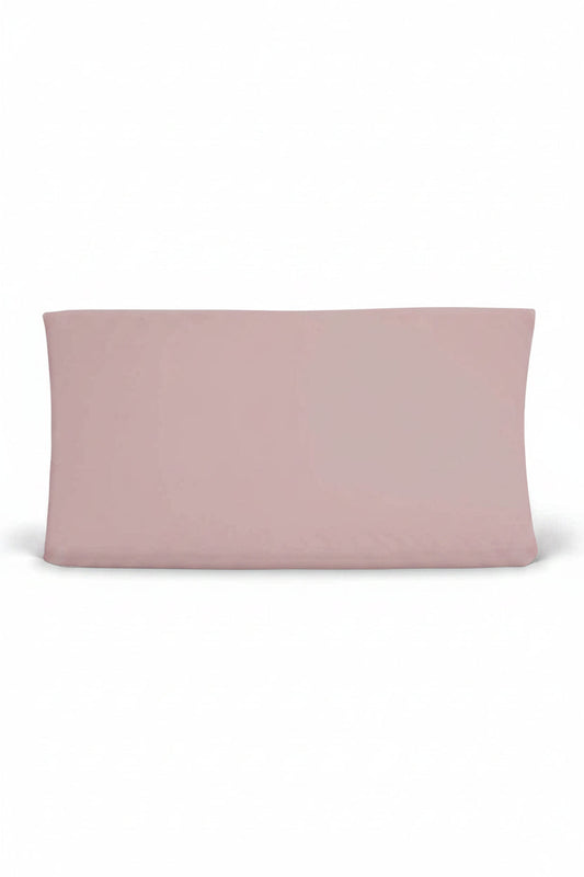 Solid Mauve Bamboo Knit Changing Pad Cover