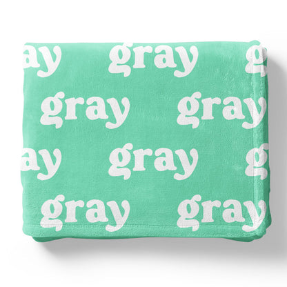 Personalized Color Blanket | Neon Lights