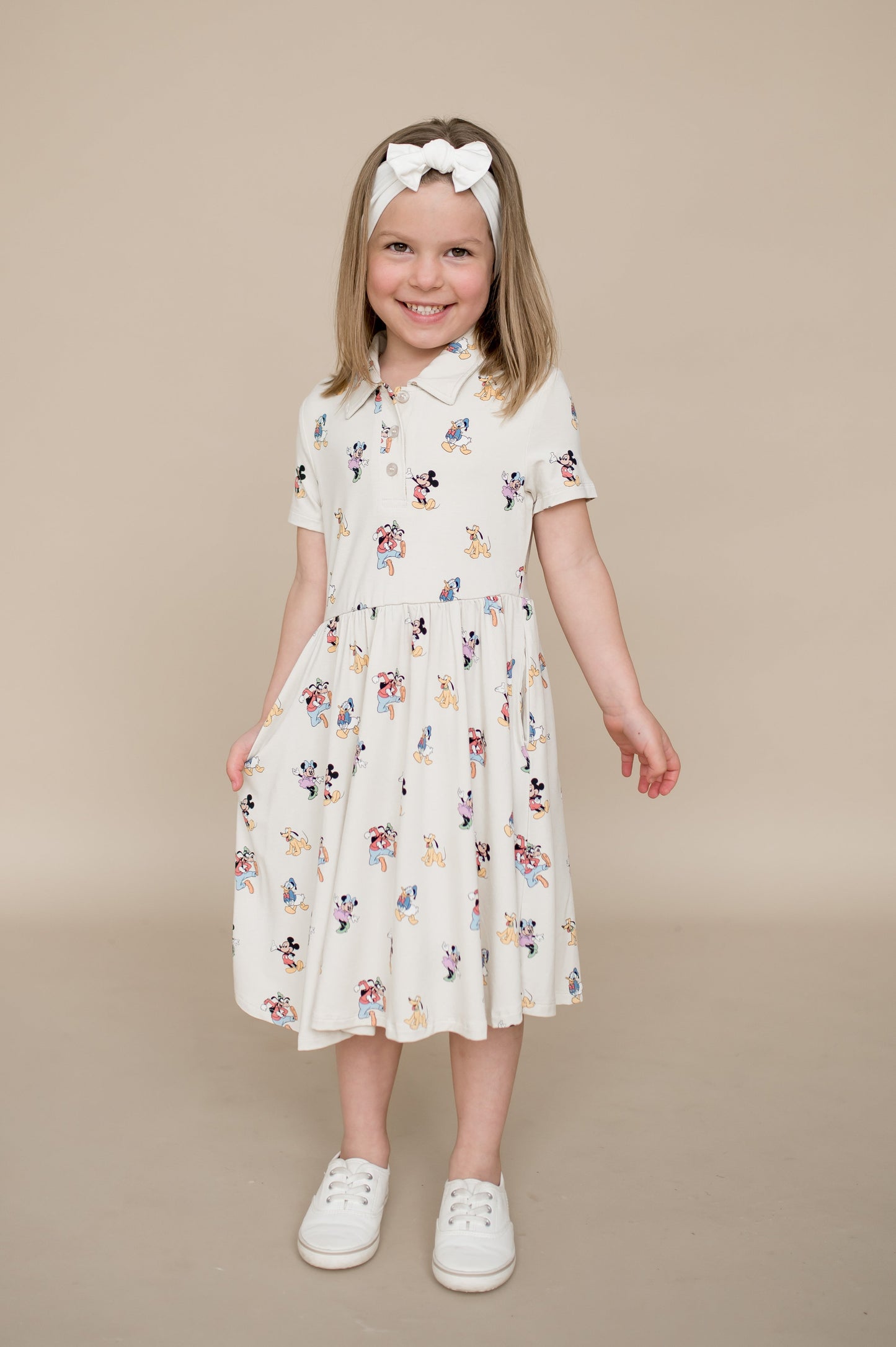 Polo Dress in Mickey Mouse and Friends