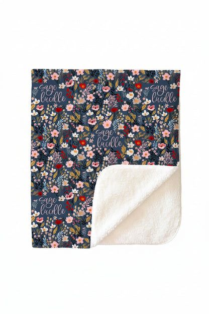 Midnight Meadow Personalized Kids Blanket