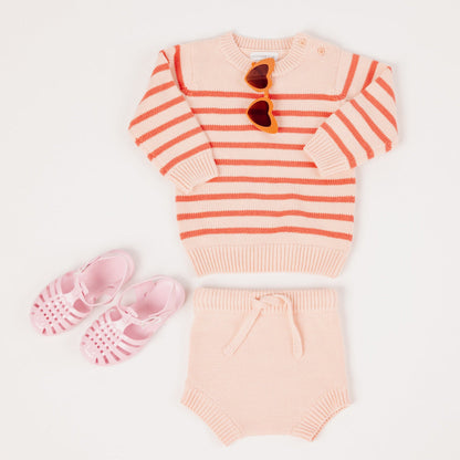 baby pink knit bloomer