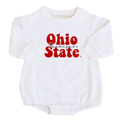 The Ohio State University | OSU Graphic Sweatshirt Bubble Romper