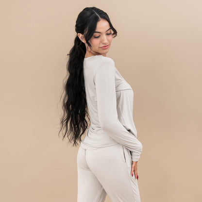 Women's Jogger Pajama Set in Oat