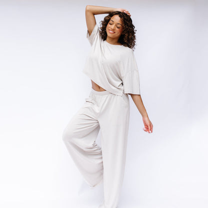 Women's Short Sleeve Tee in Oat