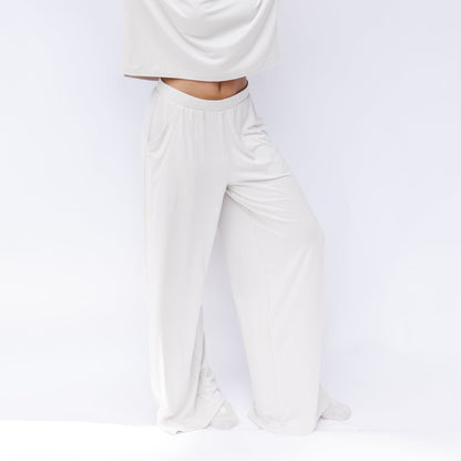 Women's Wide Leg Pant in Oat