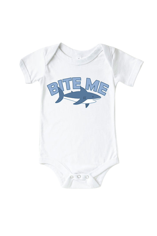 Jawsome Graphic Bodysuit & Kids Tee | White