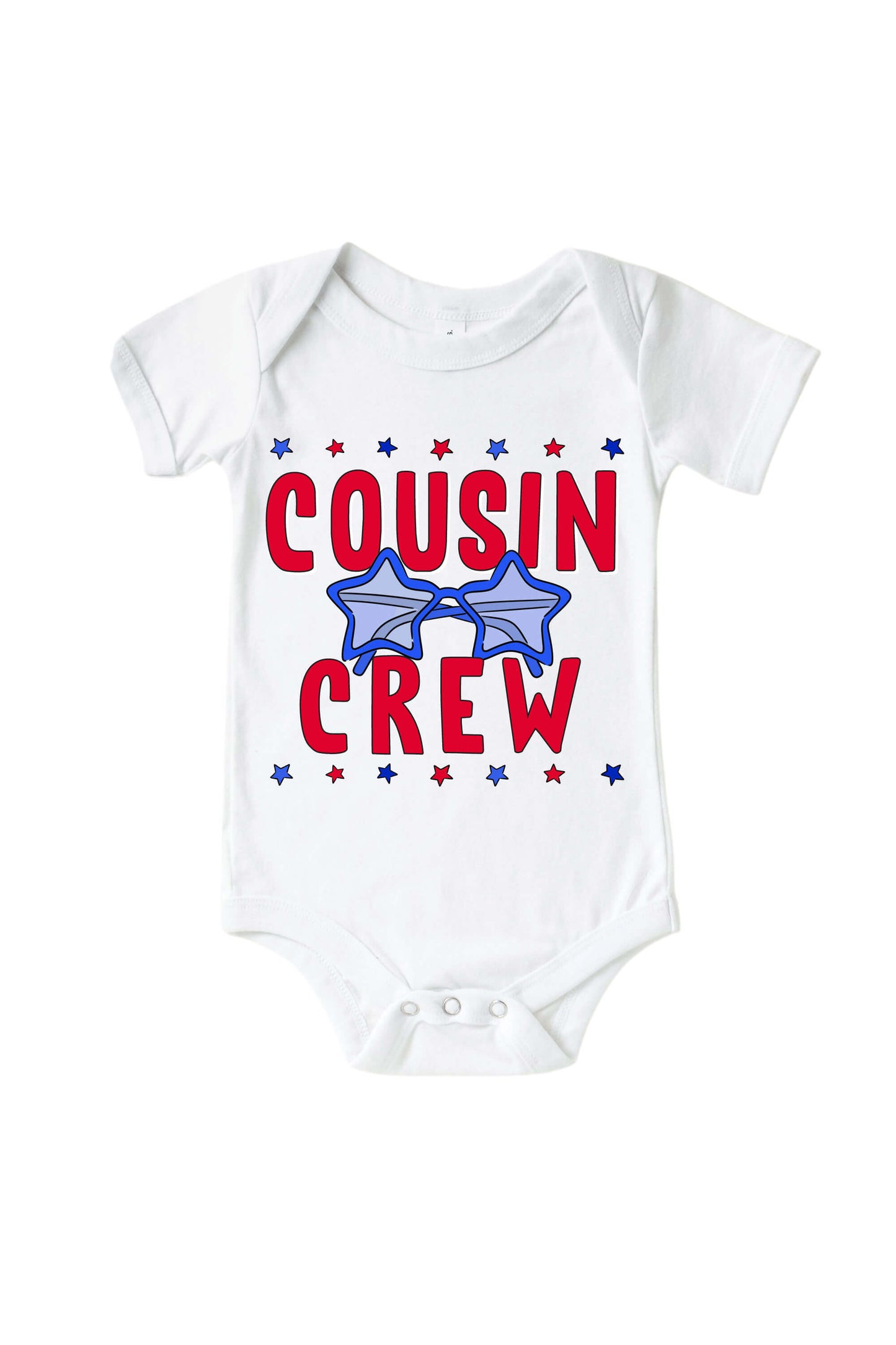 Red & White Cousin Crew Graphic Bodysuit & Kids Tee | White