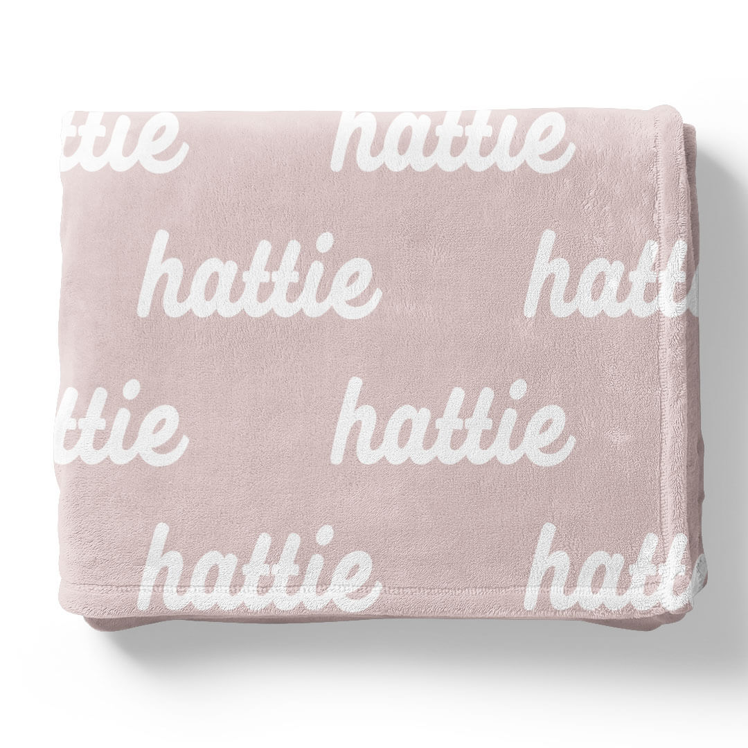 Pretty in Pink Personalized Color Blanket