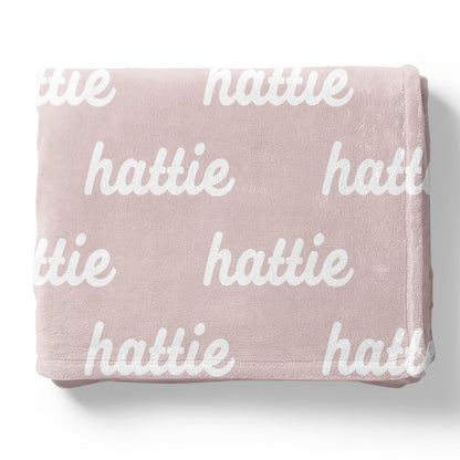 Pretty in Pink Personalized Color Blanket