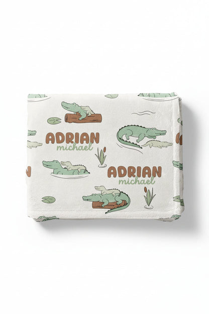 Later Gator Personalized Kids Blanket