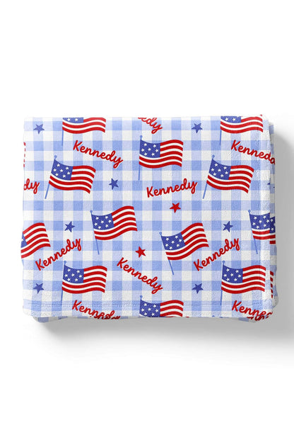 Personalized Kids Blanket | Star-Spangled Picnic