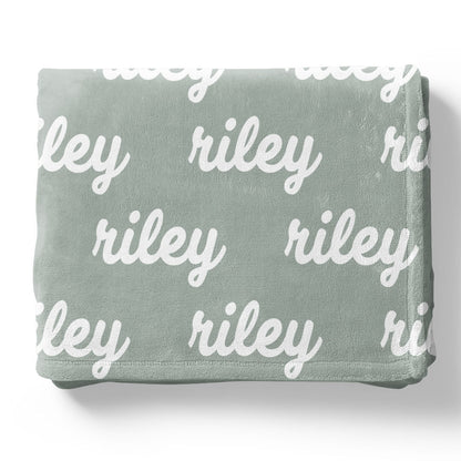 Botanicals Personalized Color Blanket