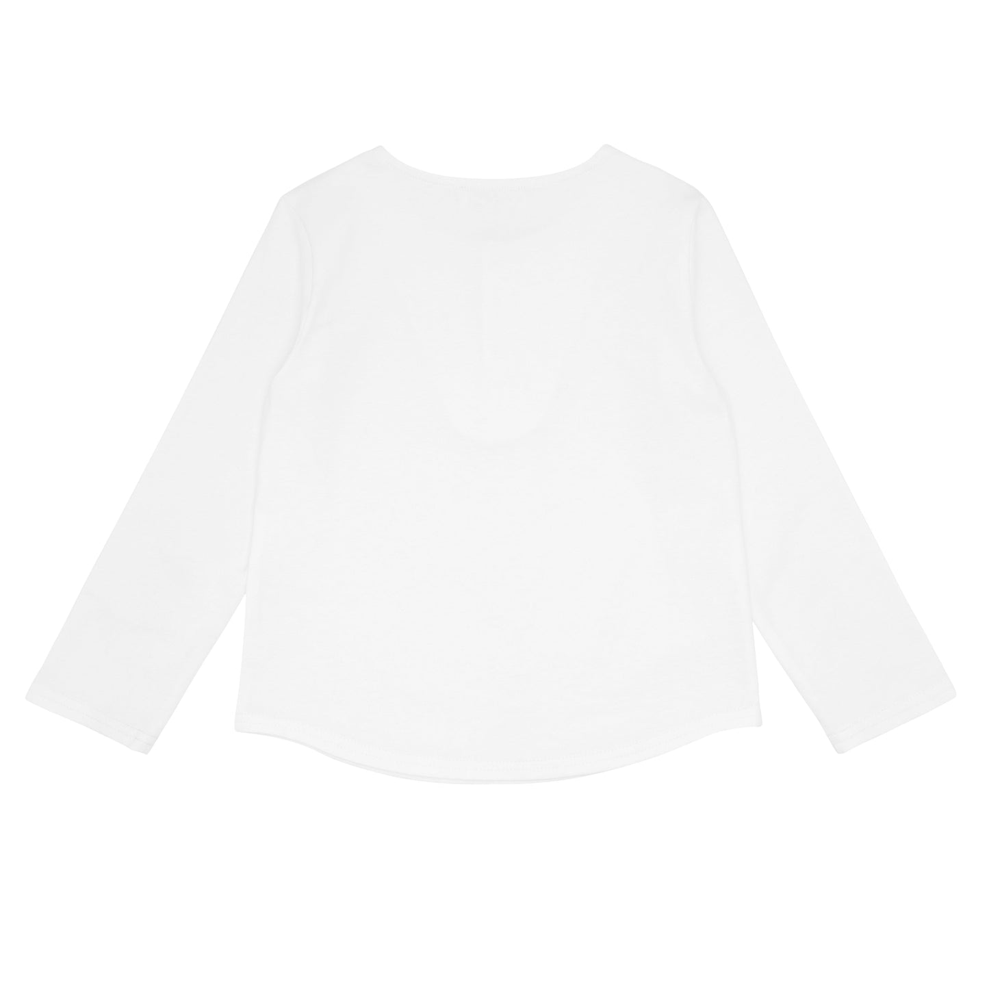 unisex white long sleeve henley