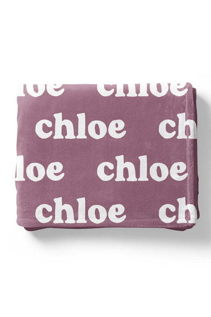 Violet Tones Personalized Color Blanket