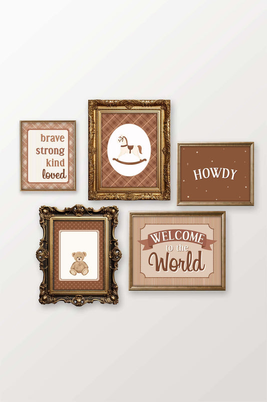 Rock-A-Bye Bundled Digital Nursery Wall Art