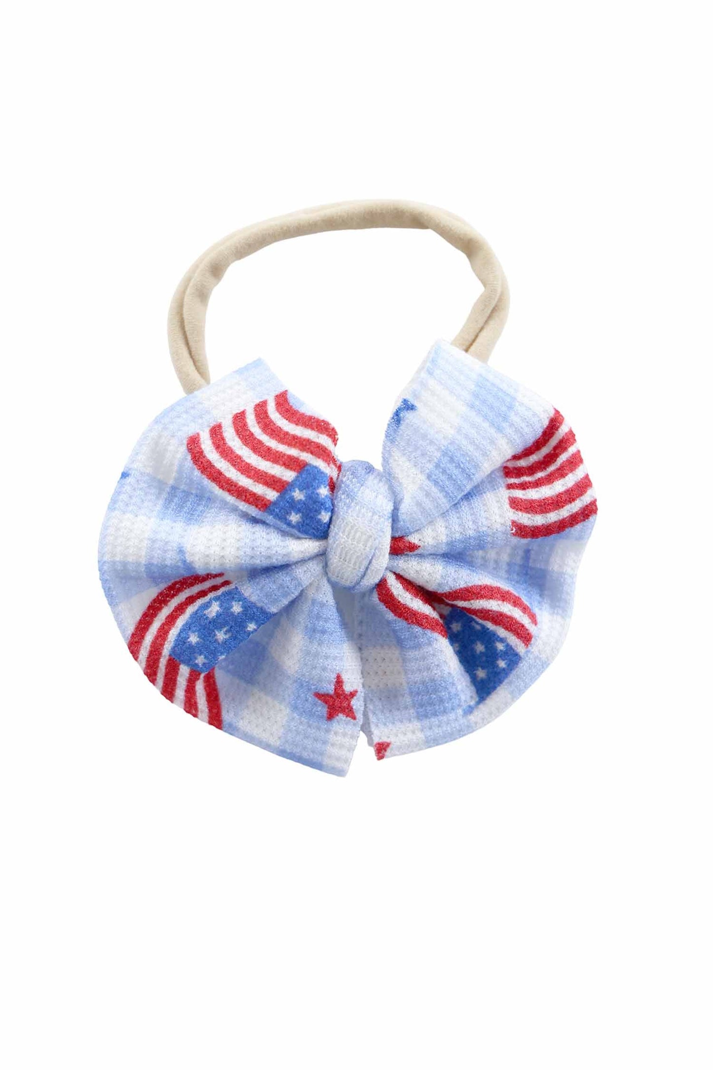 Bamboo Waffle Bow Headband | Star-Spangled Picnic
