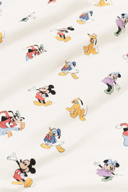 Zippered Sleeveless Romper in Mickey Mouse and Friends