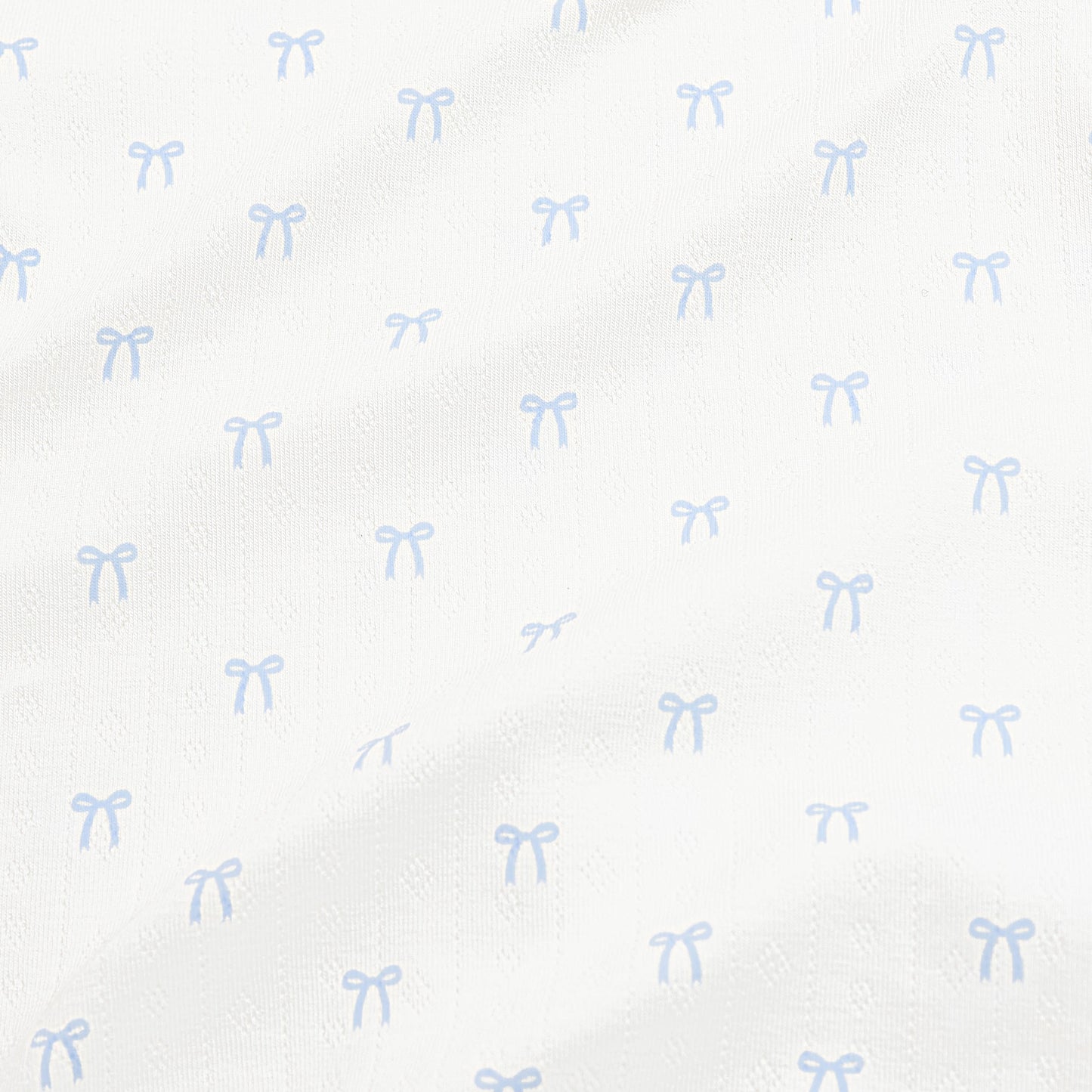 Pointelle Kimono Bodysuit in Sweet Blue Bow