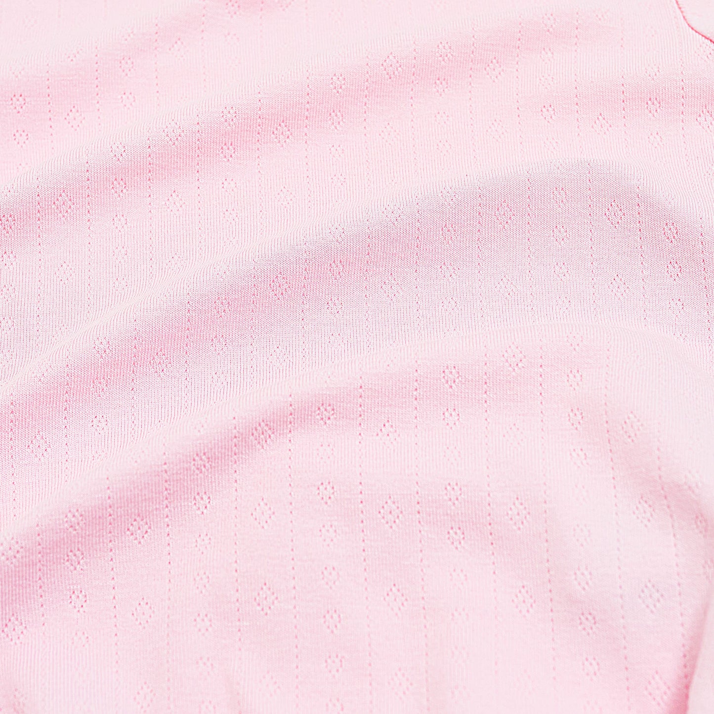 Pointelle Bodysuit Dress in Sakura