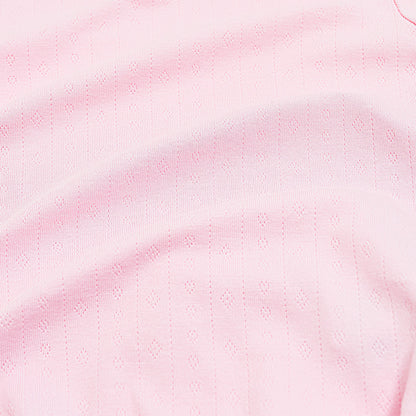 Pointelle Bodysuit Dress in Sakura