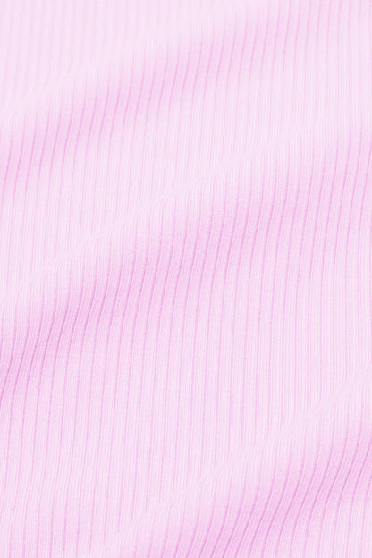 Ribbed Henley Set in Thistle