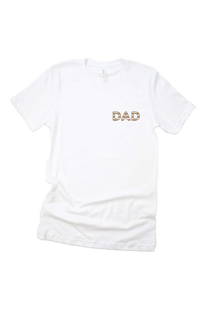 Sandy Stripes Dad Graphic Tee | White
